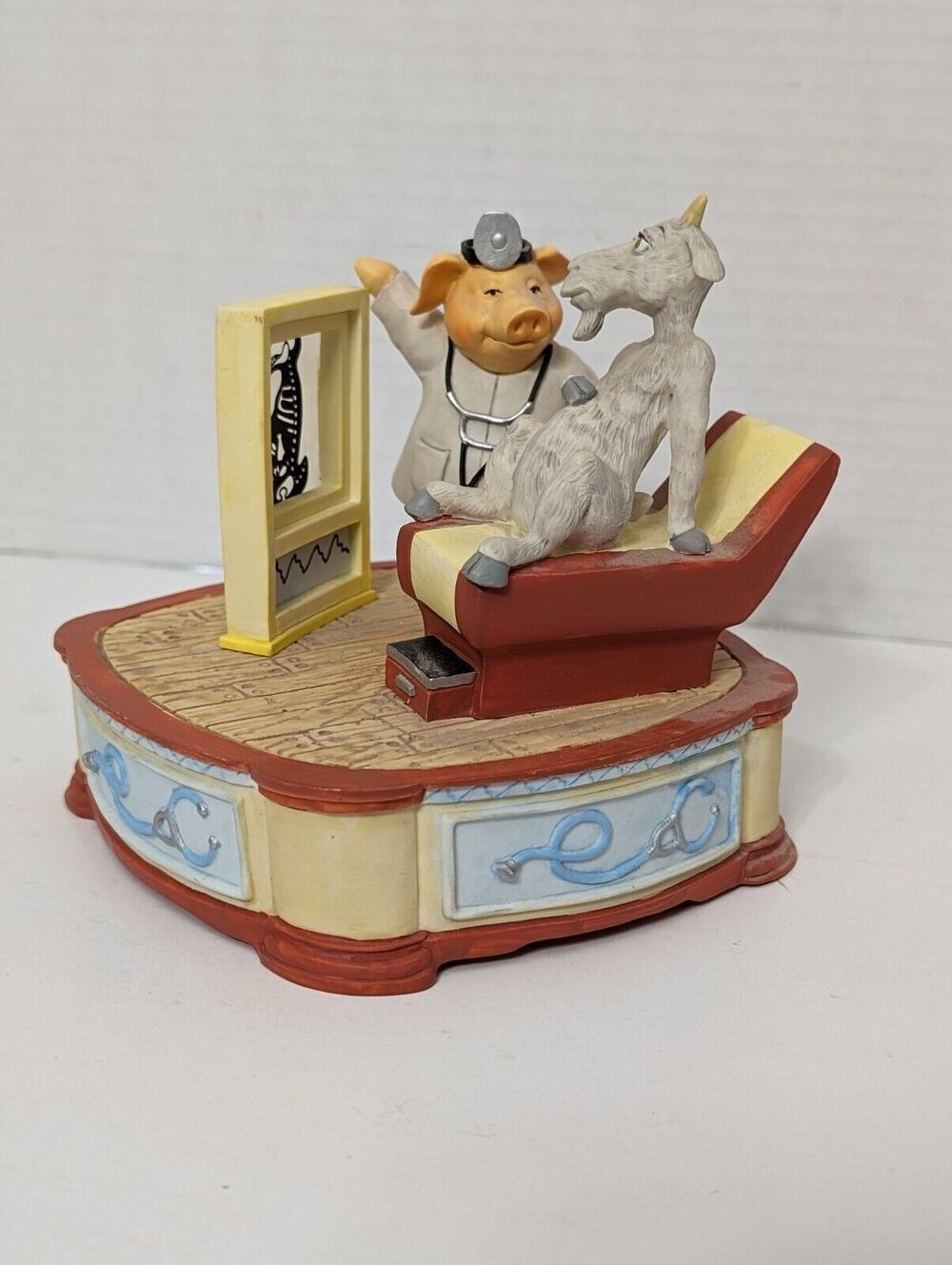 Vtg San Francisco Music Box Co 1992 Doctor Pig Plays Spoonful of Sugar